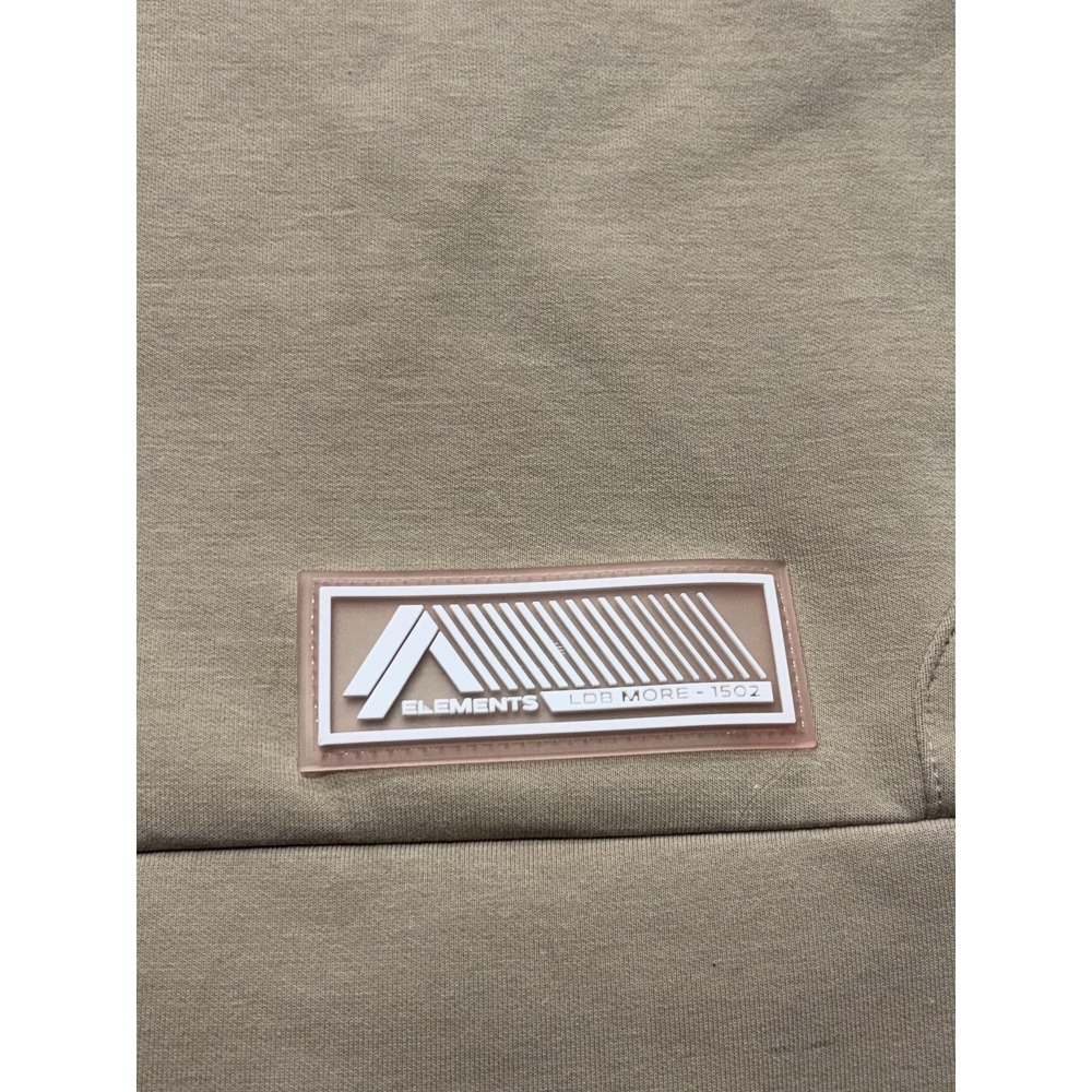 Alphalete Shirt Mens Small Beige Elements Embossed Logo Heavyweight Tee Athletic - Picture 4 of 11